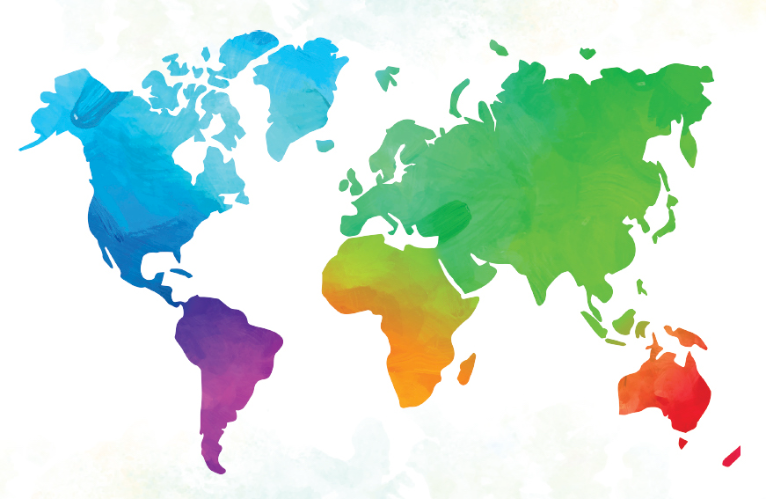foto da capa da edição com ilustração colorida do mapa mundi