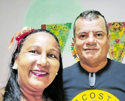 Maria José com o marido, Luiz Henrique