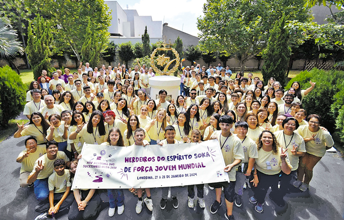 Participantes da 14a Academia dos Sucessores Ikeda 2030, realizada em Londrina, PR (jan. 2024)