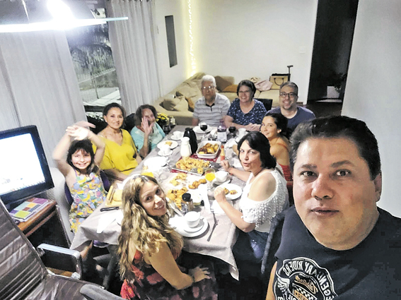 Momento com a família