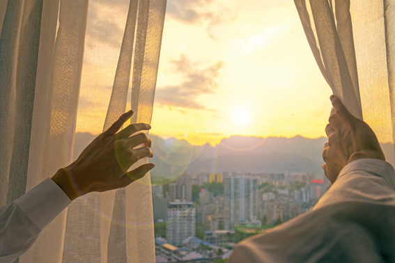 A vista da janela