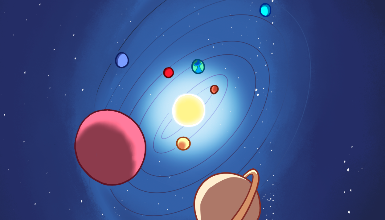 Ilustração do Sistema Solar